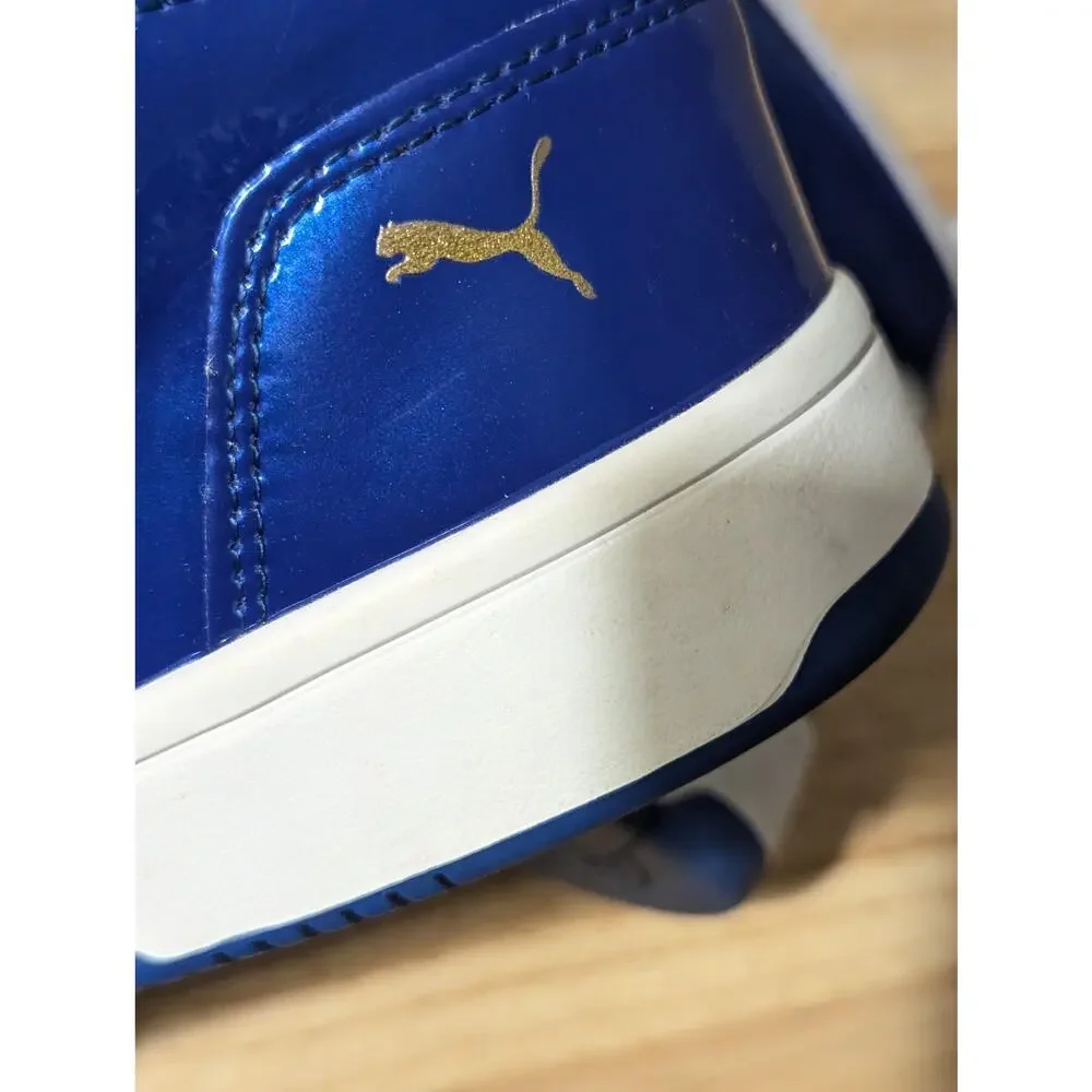 Puma SoftFoam+ Shoes Mens 8 Blue White High Top Basketball Sneakers 399620-01